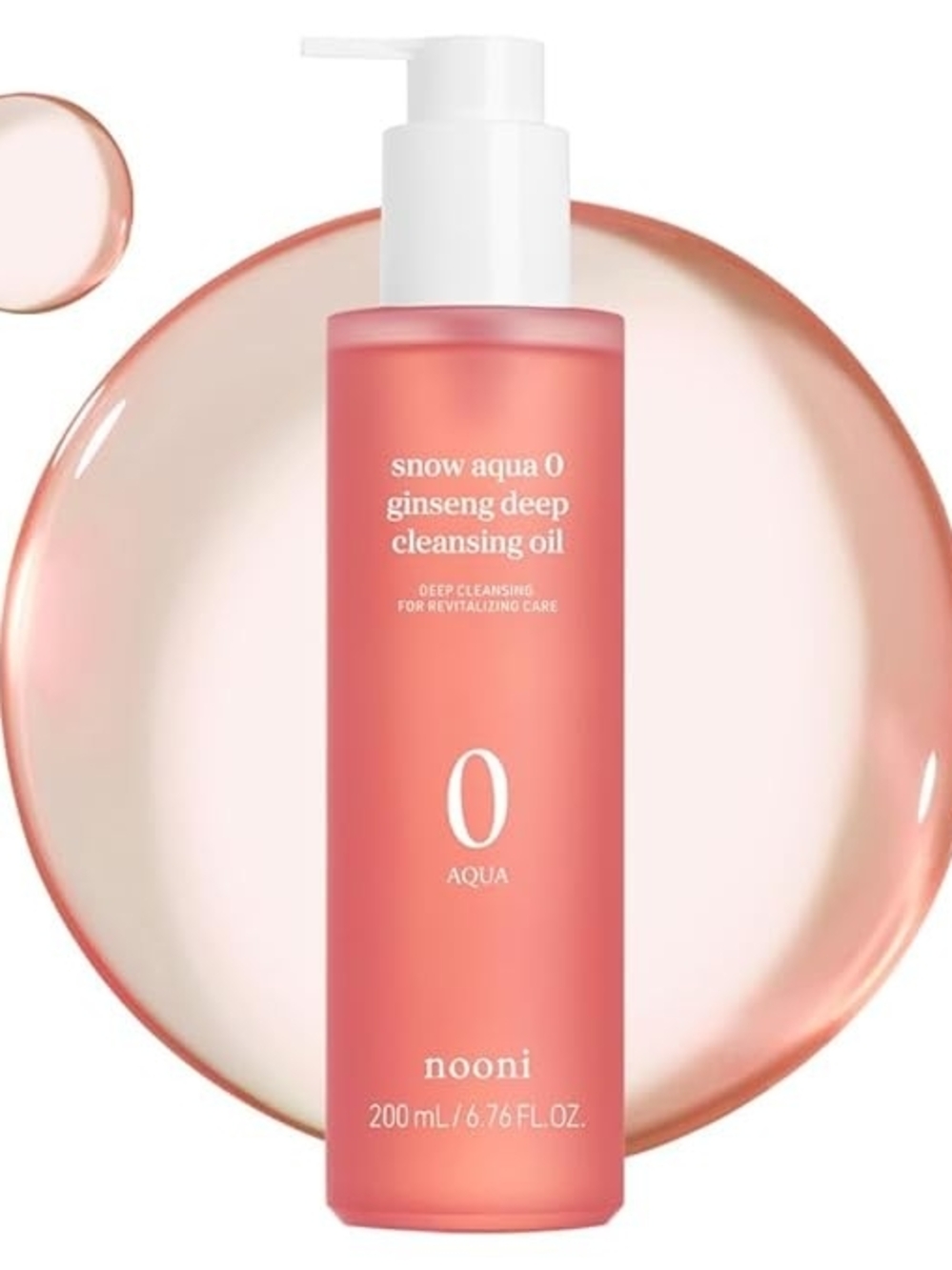 nooni Snow Aqua 0 Ginseng Deep Cleansing Oil 200ml | K-Beauty | New